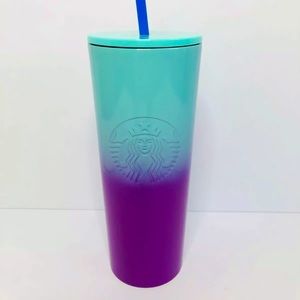 Starbucks 2021 Summer Purple Teal Blue Ombre tumbler
